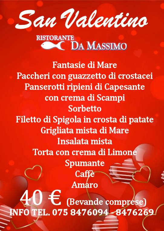 Ristorante Da Massimo sul Lago Trasimeno, Magione - Perugia Umbria Italy - Cucina a base di pesce di mare e lago